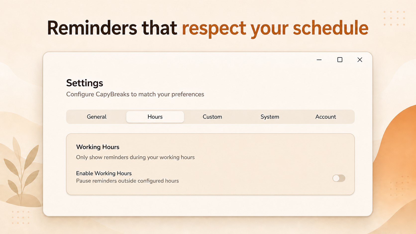 Interval Reminders CapyBreaks: A gentle break reminder for Mac and Windows,…