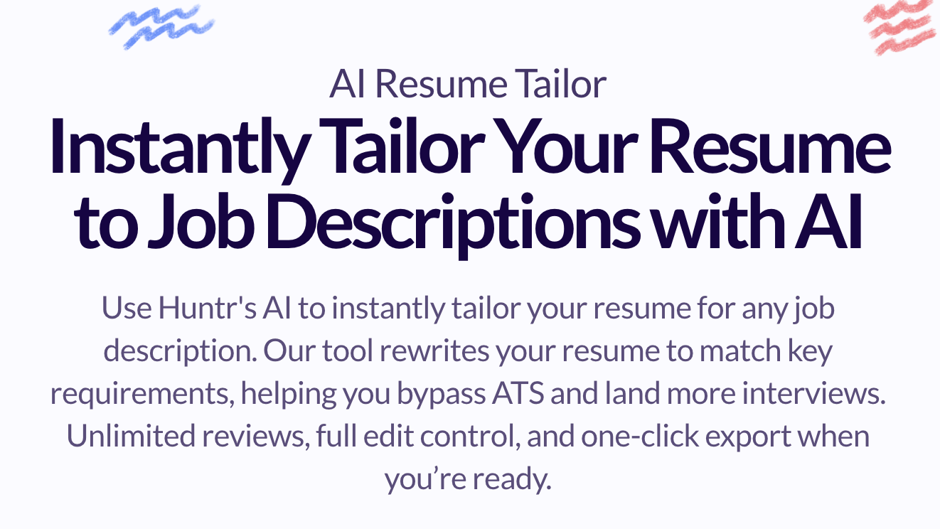 Huntr AI Resume Tailor logo
