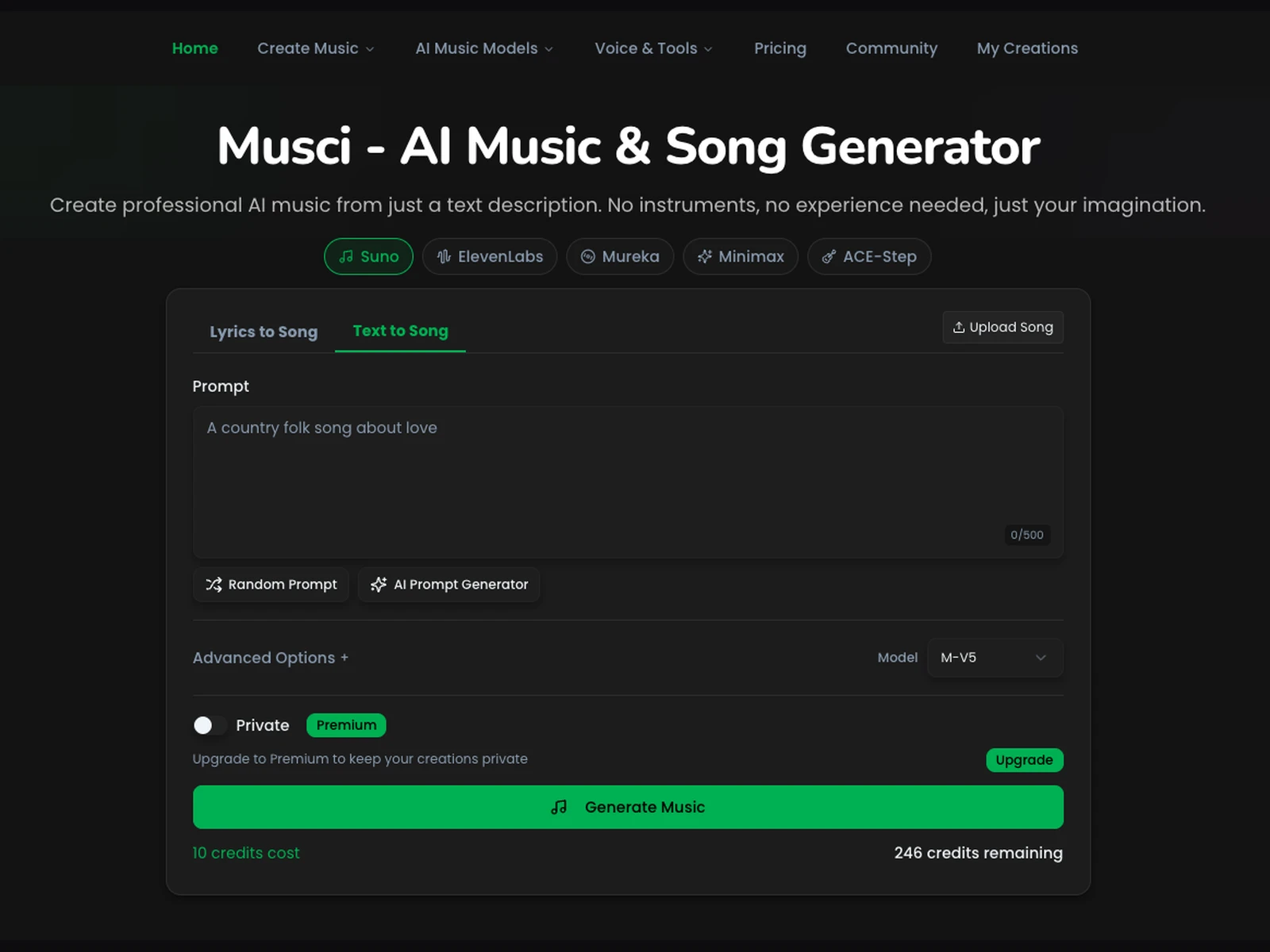 Musci - AI Song Generator logo