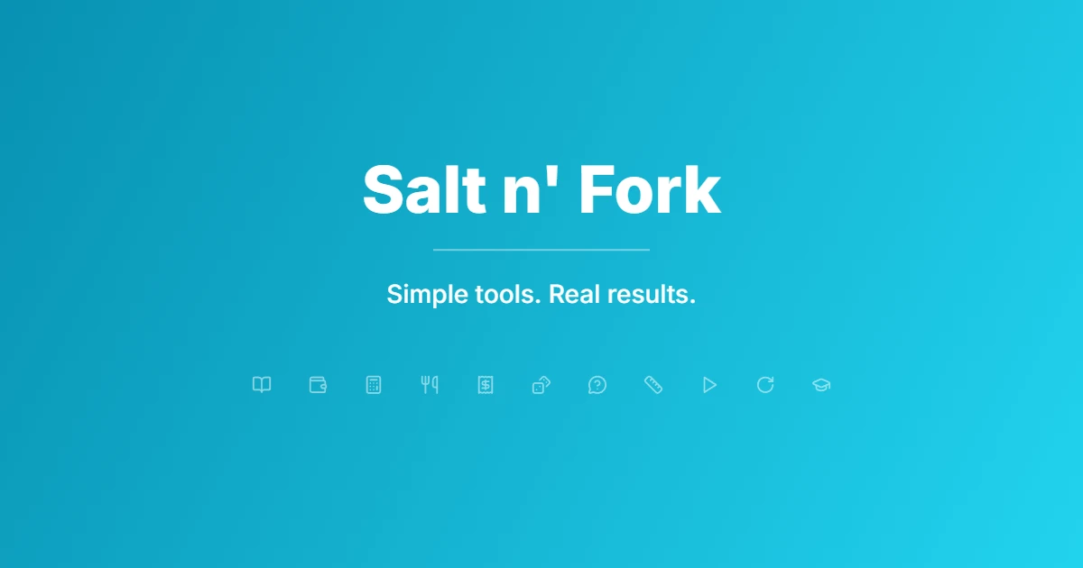 Salt n Fork logo