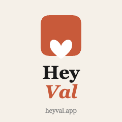 Hey Val logo