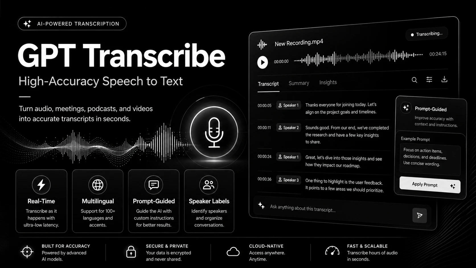 GPT Transcribe logo