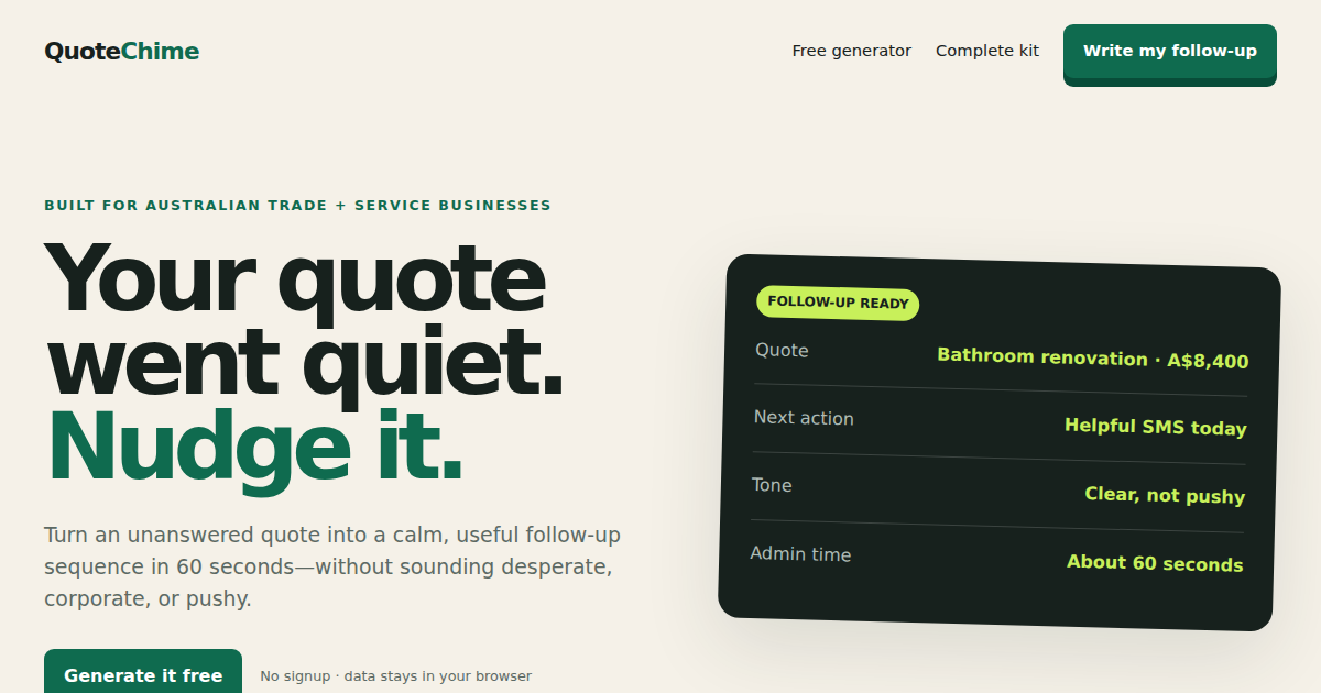 QuoteChime logo