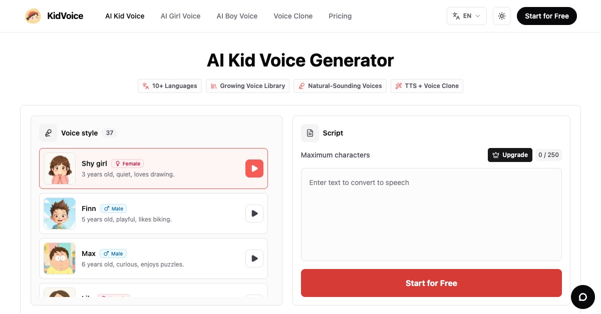 KidVoice logo