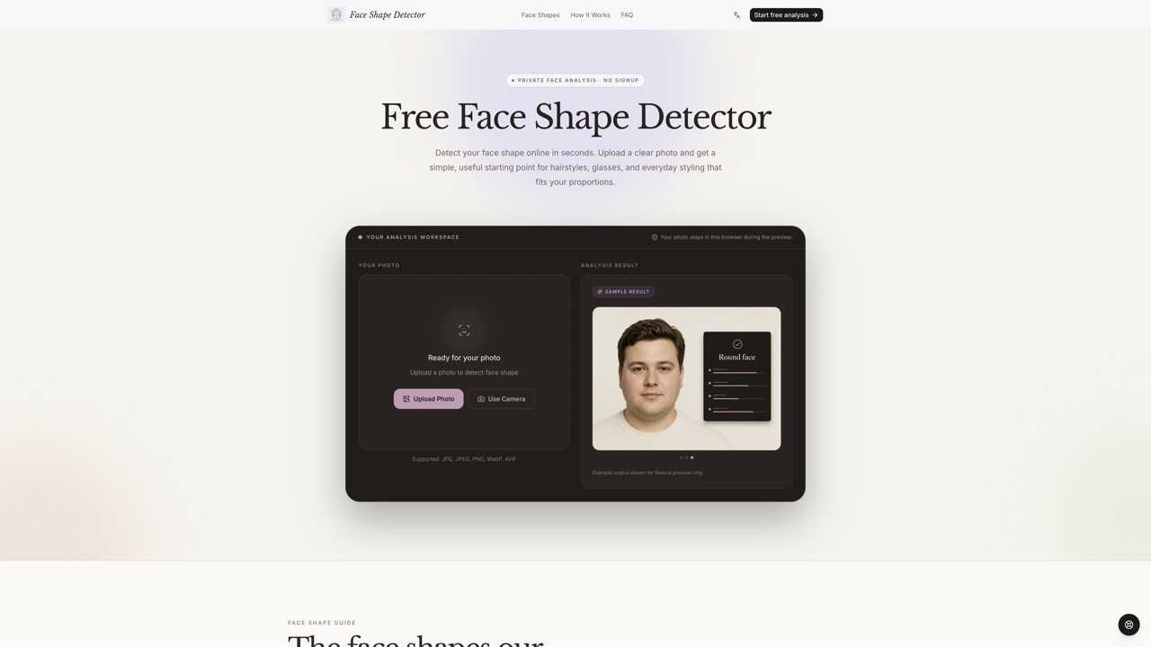 AI Face Shape Detector logo