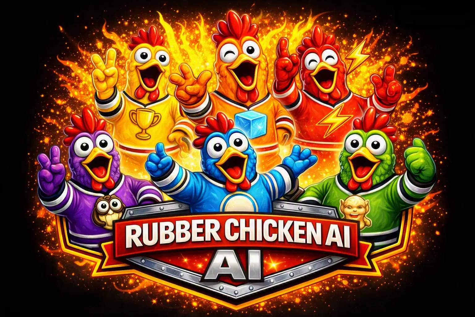 Rubber Chicken AI logo