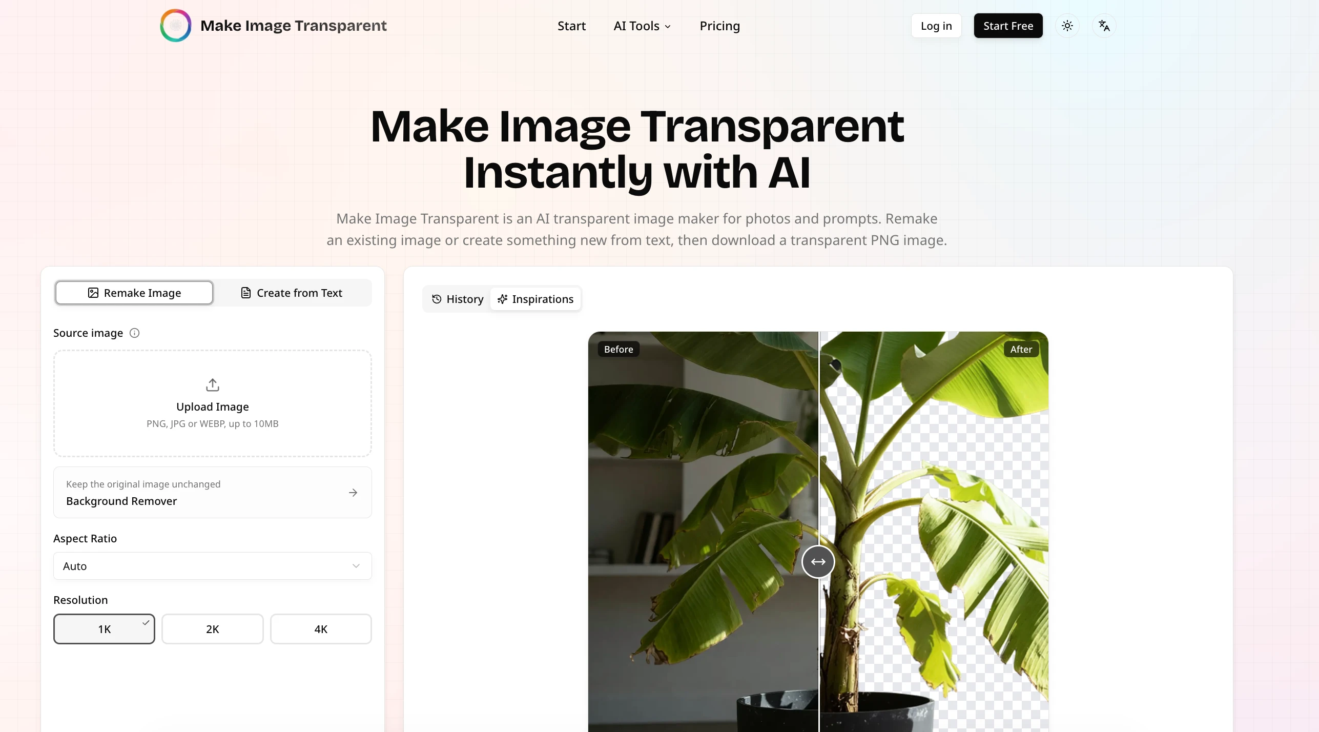 Make Image Transparent logo