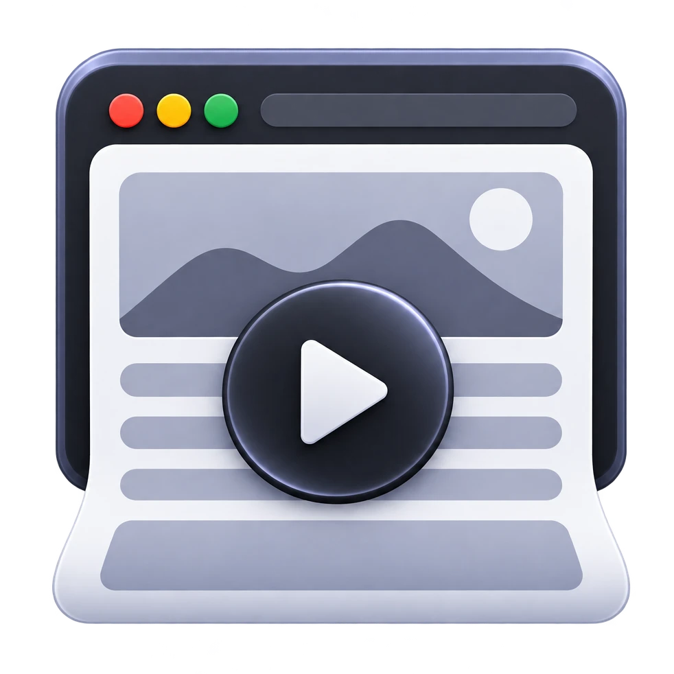 Website Scroll Video logo