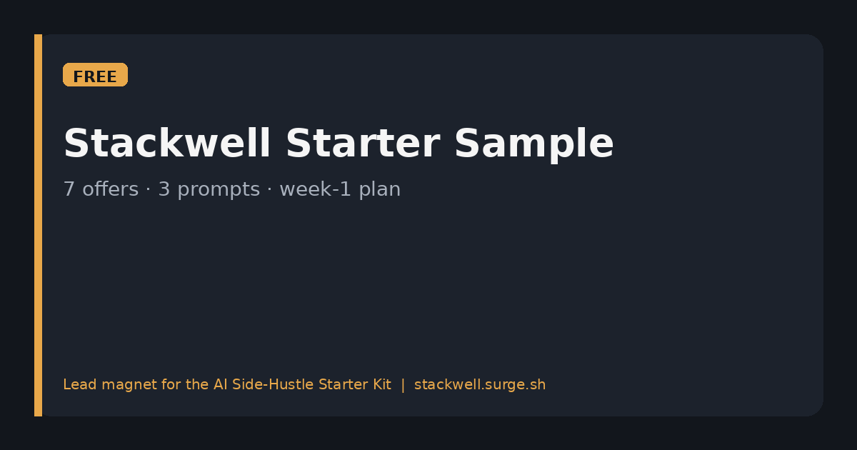 AI Side-Hustle Starter Kit logo