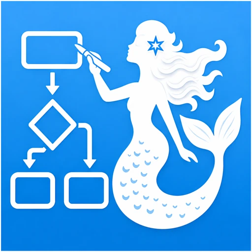 Arialine: Mermaid in Slack logo