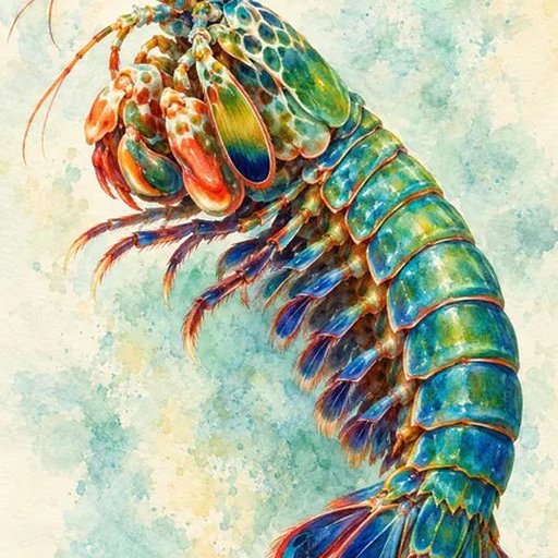 Mantis Shrimp Painting logo