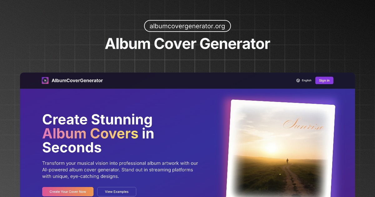 Album Cover Generator logo