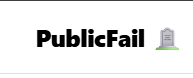 PublicFail logo