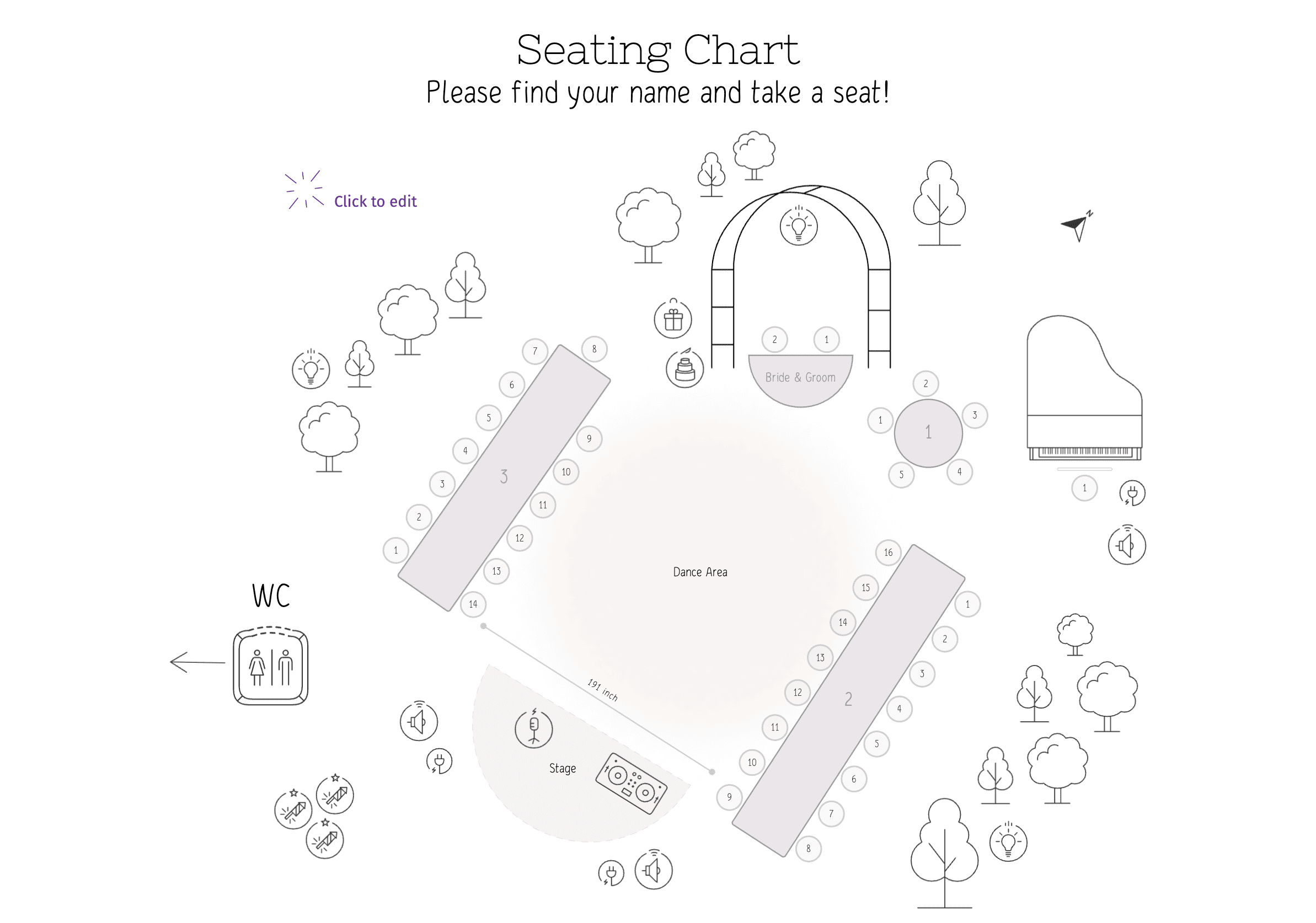 Wedding Planning Assistant Seating Chart